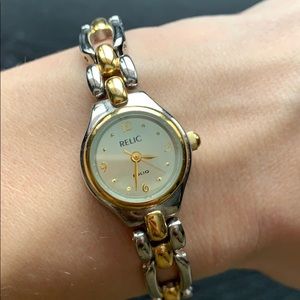 Relic gold and silver watch